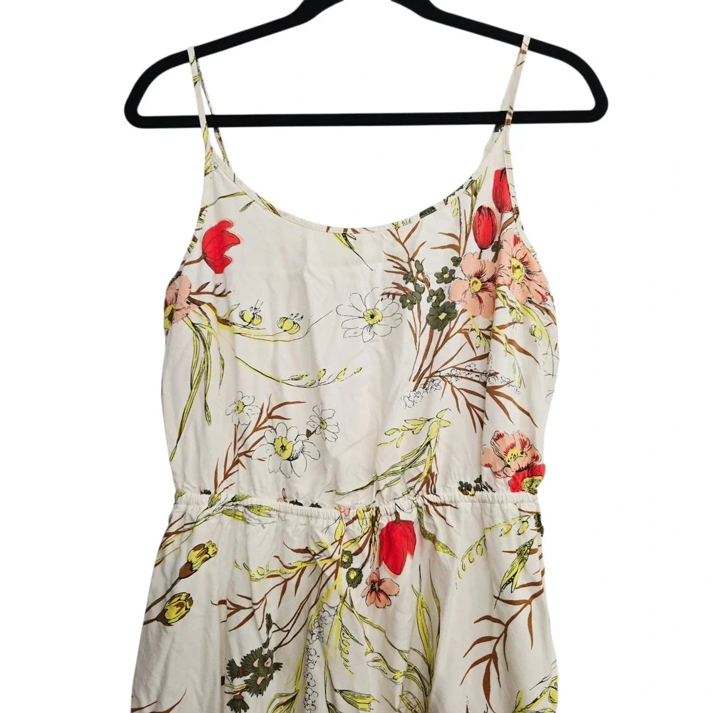 Old Navy Floral Sundress Size M Elastic Waist‎ Cottagecore Boho Casual Summer